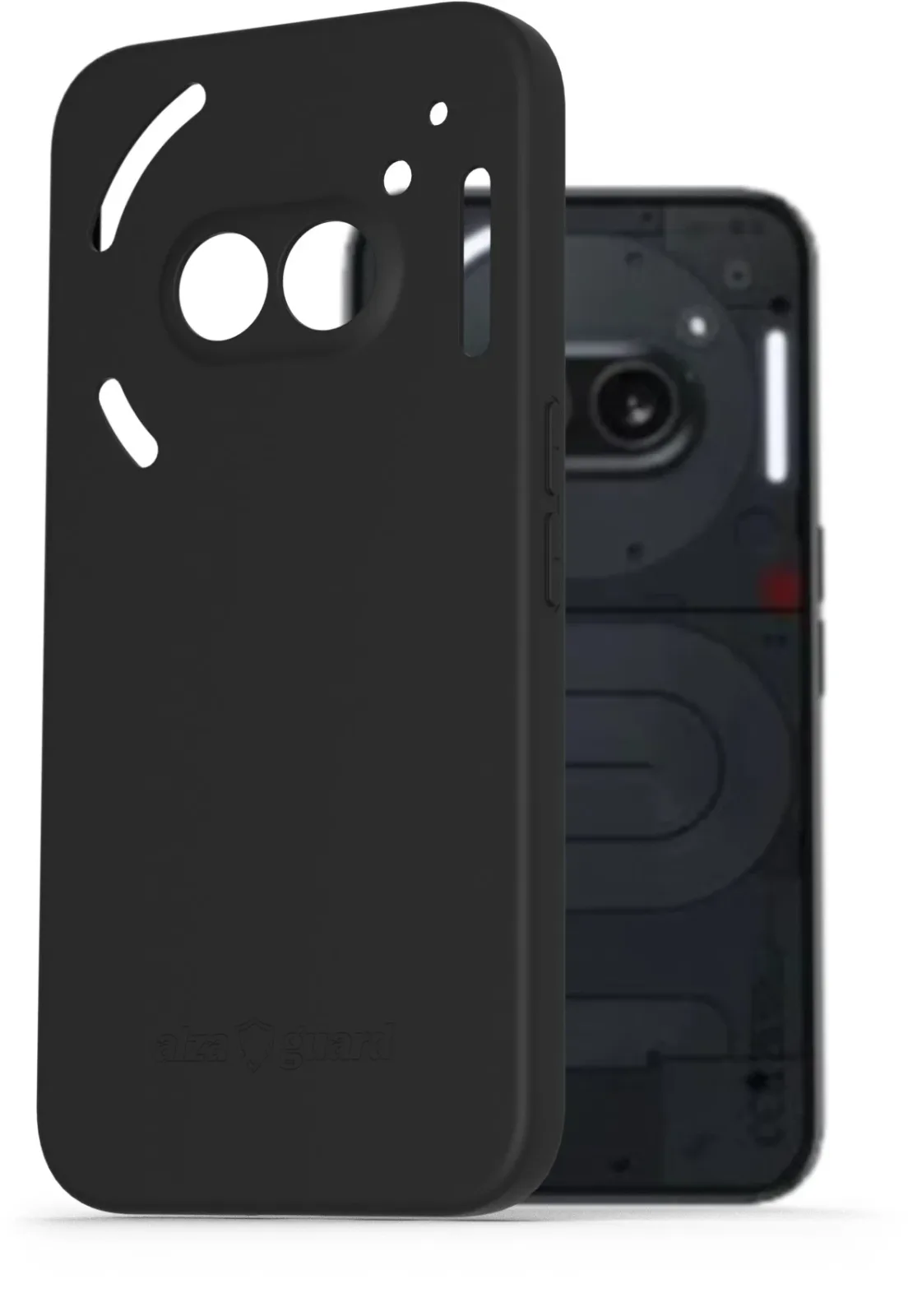 AlzaGuard Matte TPU Case Nothing Phone (2a) / (2a) Plus fekete tok