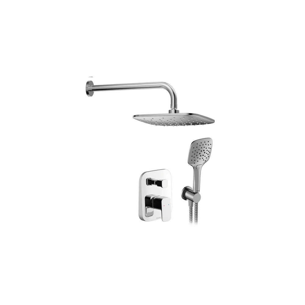 RAVAK X07S012 10° Free falsík alatti zuhanyszett TD F 090.01CR.O2, króm