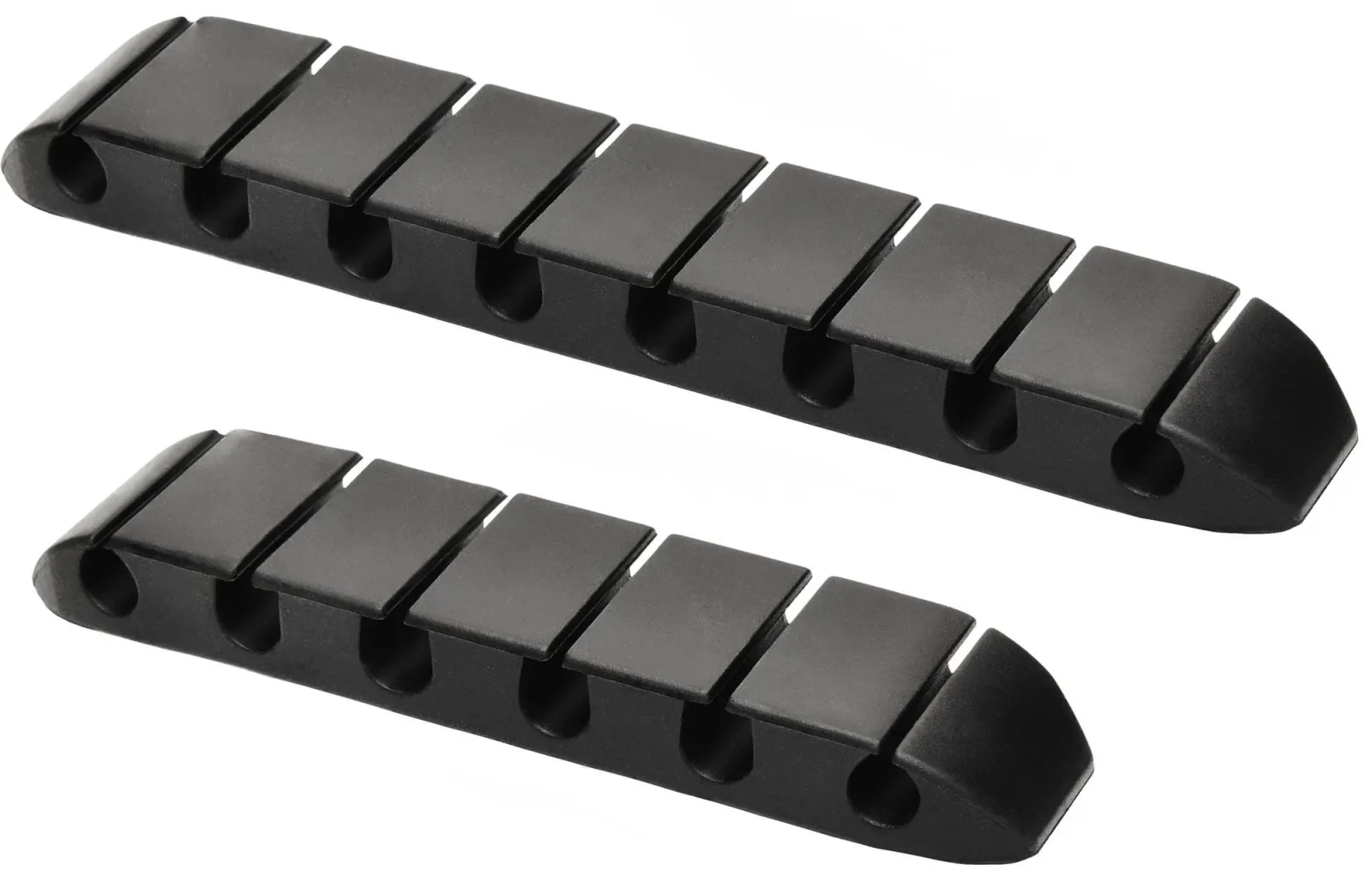 AlzaPower Long Cable Clips 2 pcs fekete