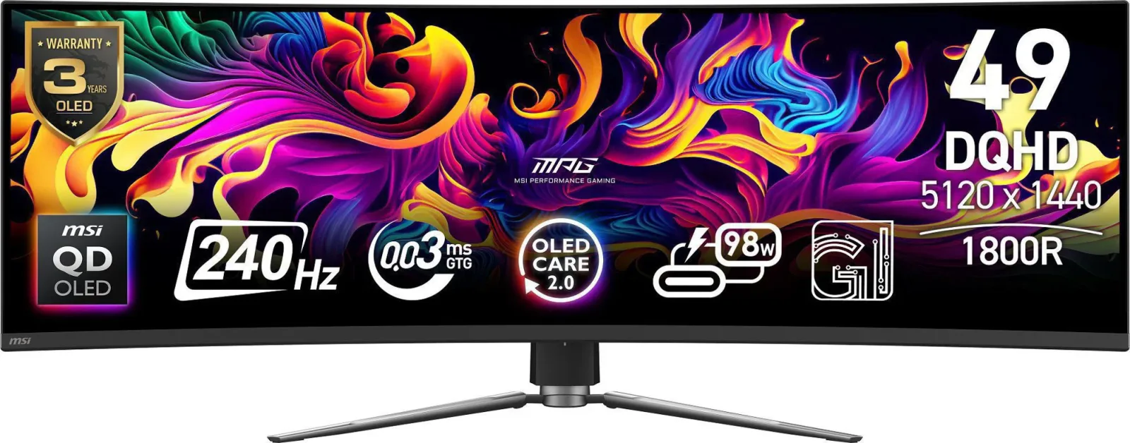 49" MSI MPG 491CQPX QD-OLED