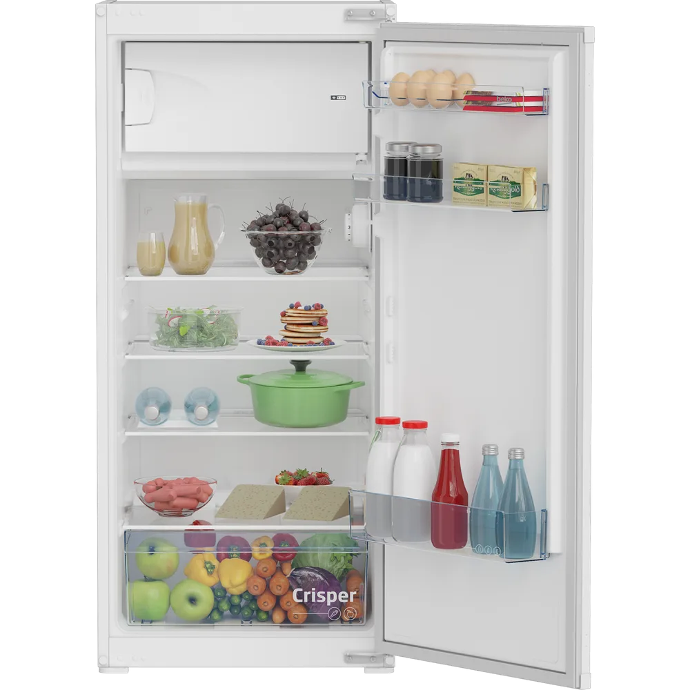 Beko BSSA-210K4SN beépíthető egyajtós hűtőszekrény fagyasztóval