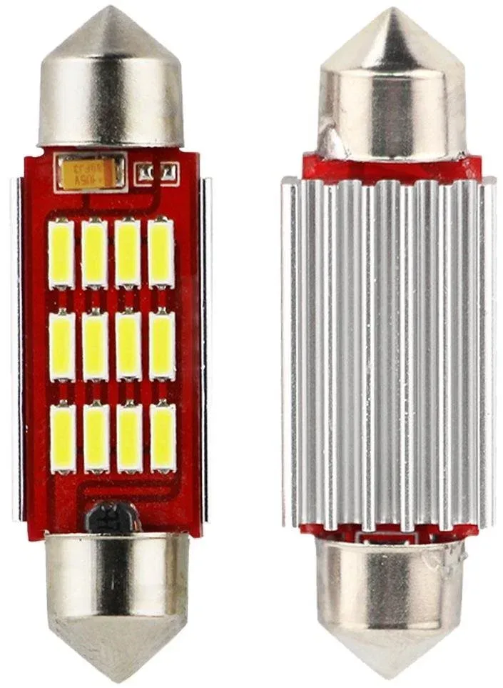 SEFIS LED szofita izzó 39mm 12V 12SMD CANBUS