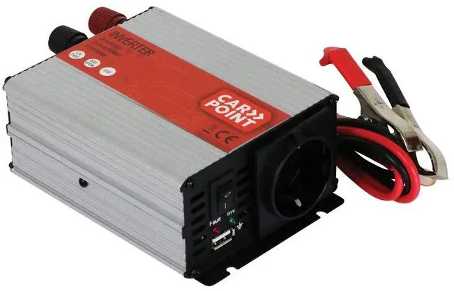 CARPOINT Feszültségátalakító, 12 V-230 V, 300 W
