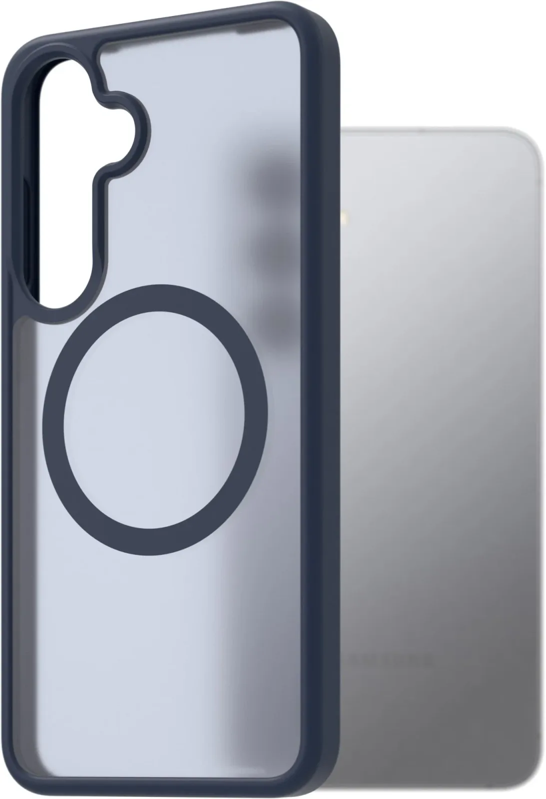 AlzaGuard Matte Case Compatible with Magsafe Samsung Galaxy S25+ sötétkék tok