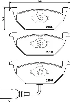 BREMBO Brake pad set P 85 072