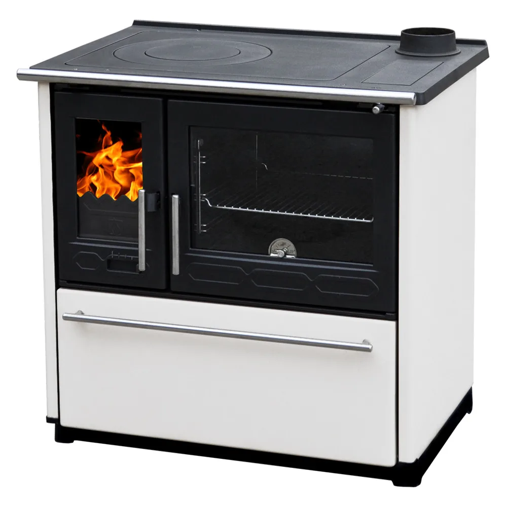 Warnex Plamen 850 Glas sparhelt fehér, jobbos