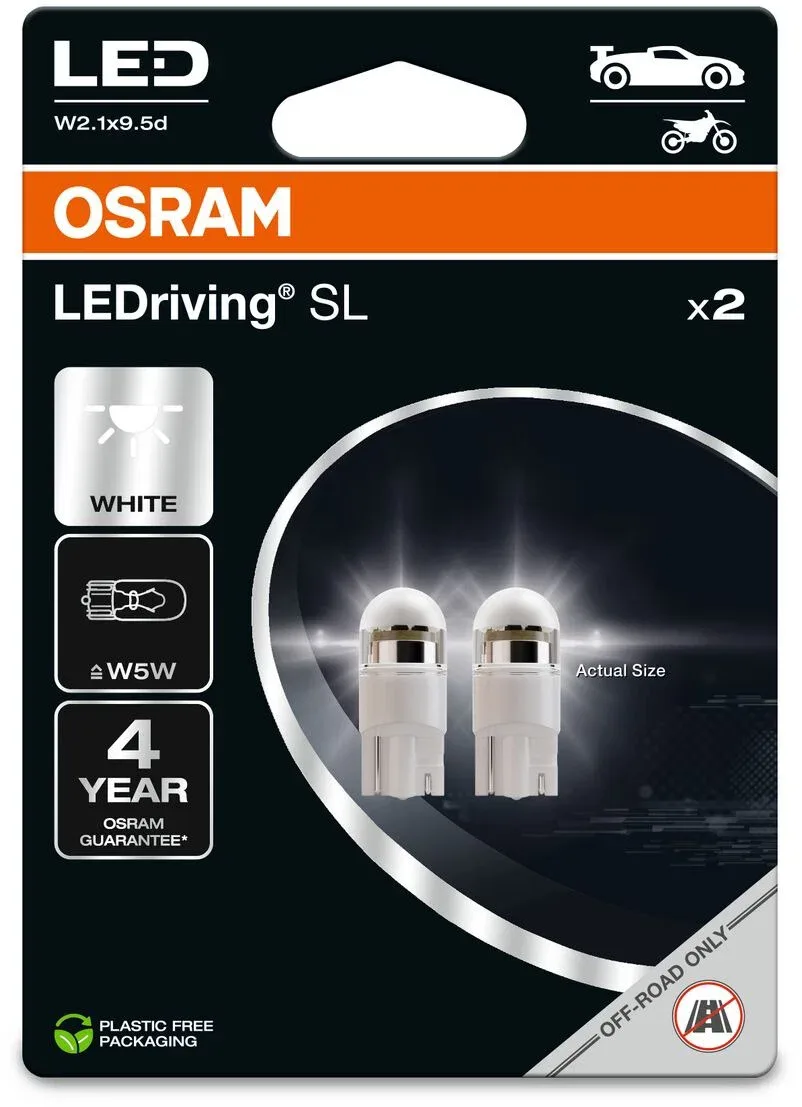 OSRAM LEDriving SL W5W hideg fehér 6000K 12V, 2 db a csomagban