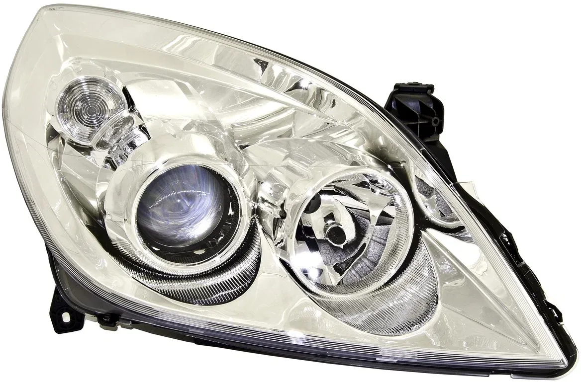 ACI OPEL VECTRA 05- Jobb első fényszóró, H1+H7, ezüst keret (elektromos vezérlés)