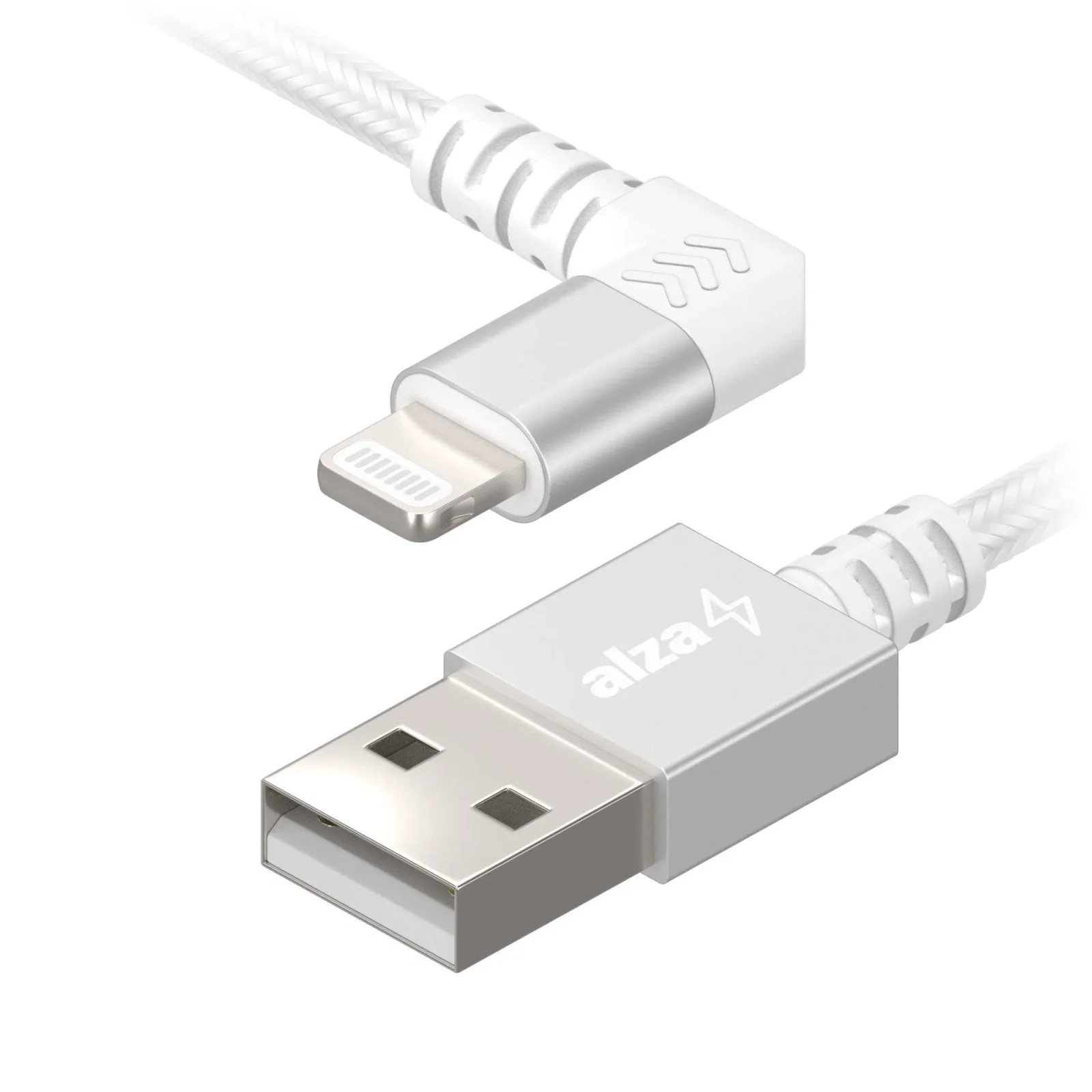 AlzaPower 90Core USB-A to Lightning MFi 1m, ezüst