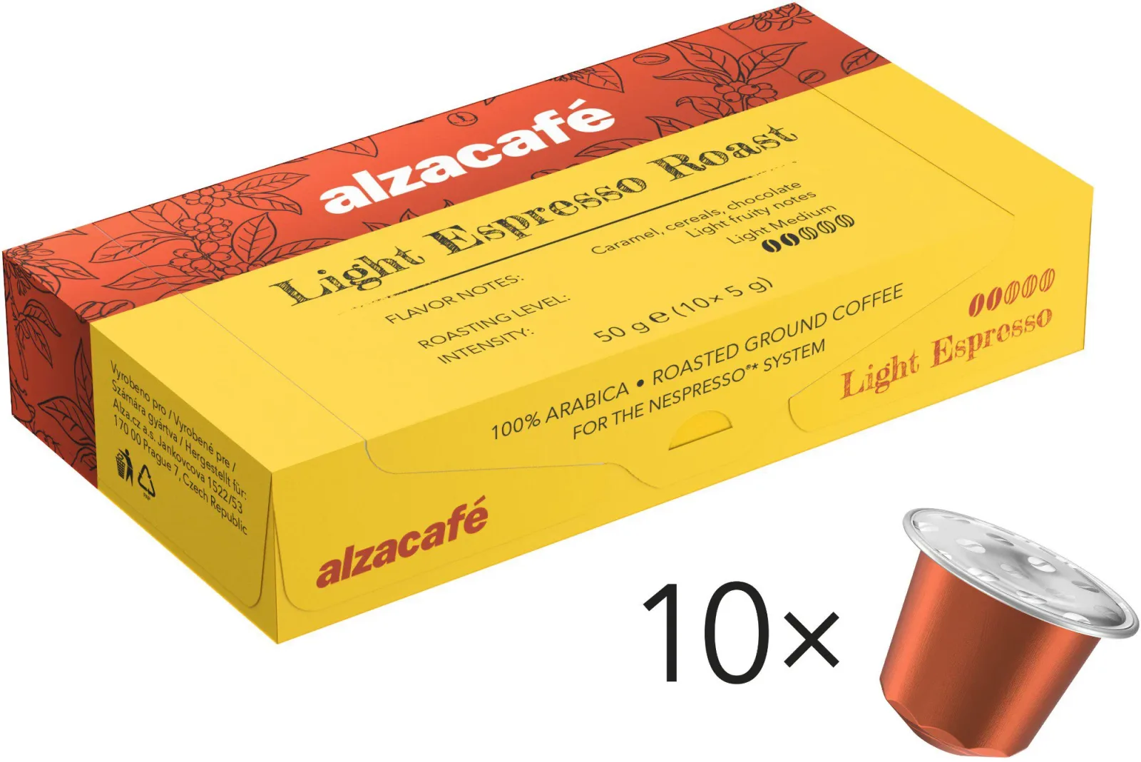 AlzaCafé Light Espresso Roast, 10 kapszula