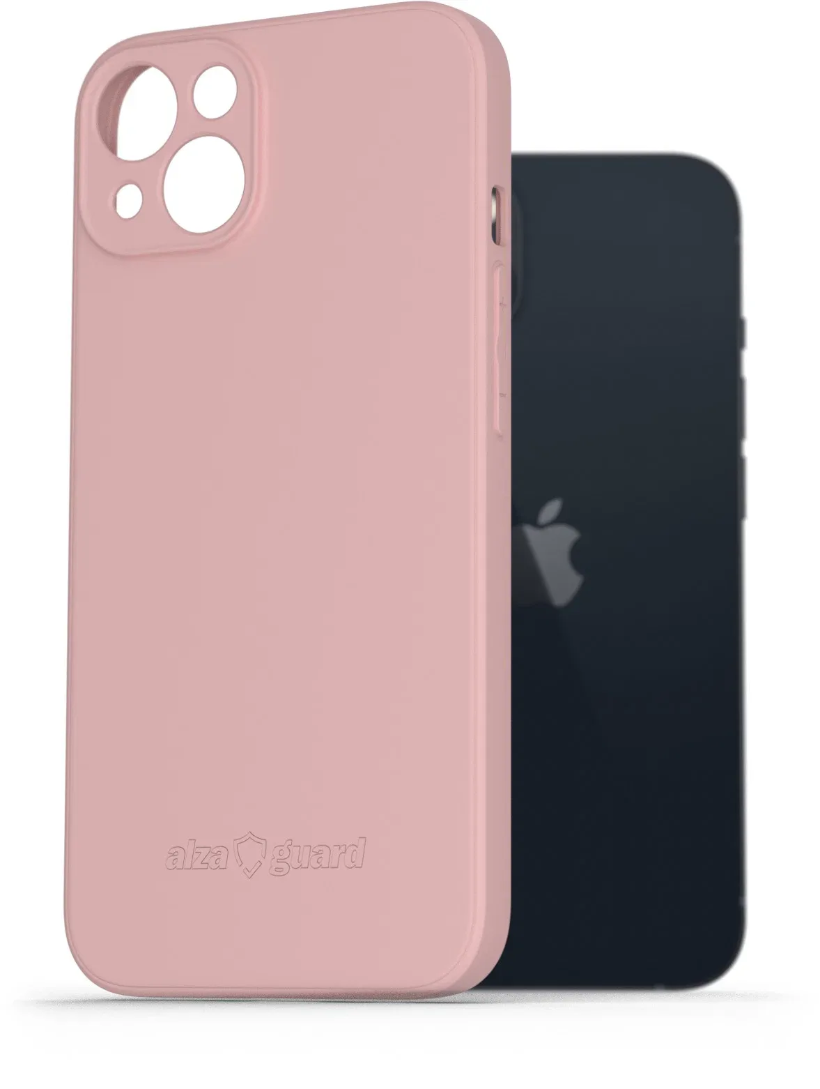 AlzaGuard Matte iPhone 13 rózsaszín TPU tok
