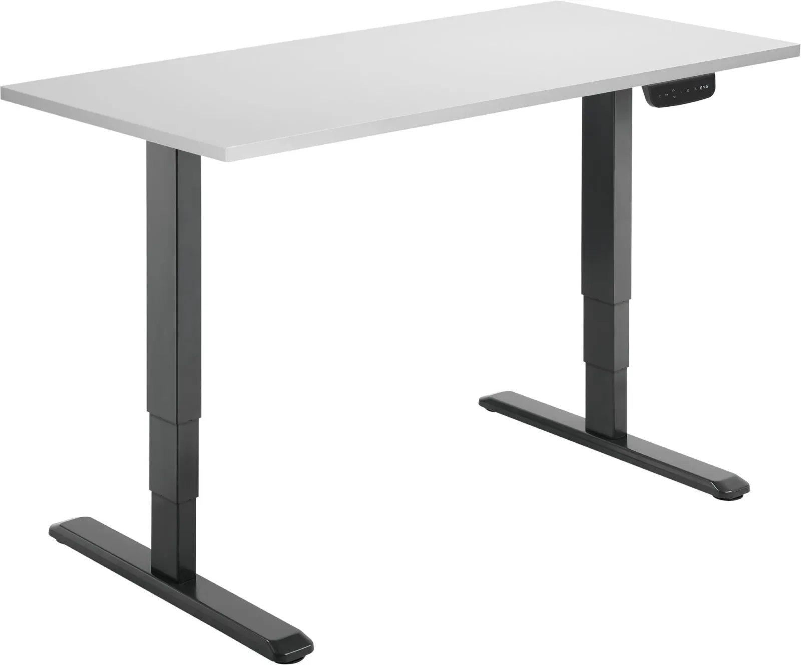 AlzaErgo Table ET1 NewGen fekete + TTE-12 120x80 cm fehér laminált asztallap