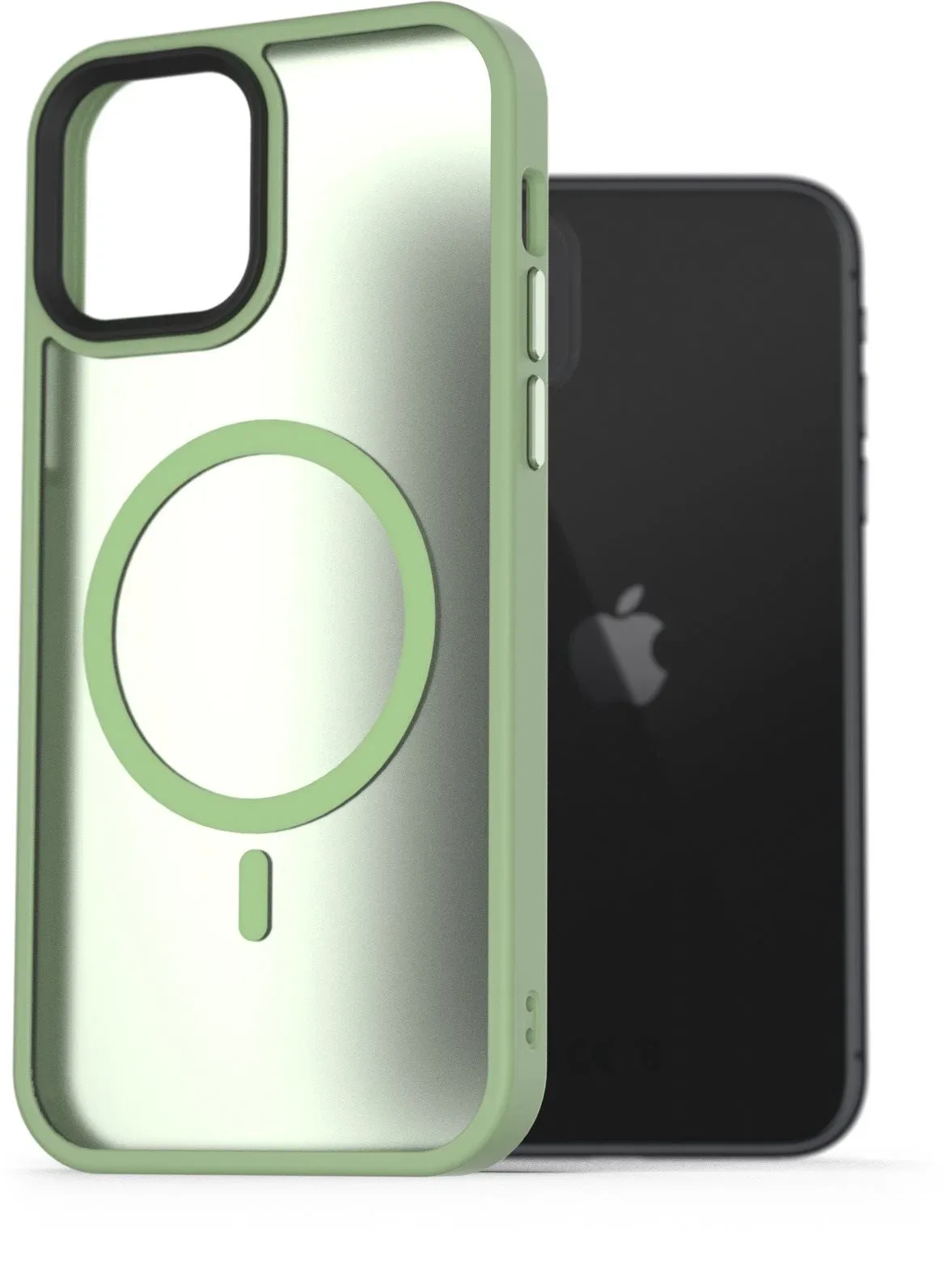 AlzaGuard Matte iPhone 11 Magsafe zöld tok