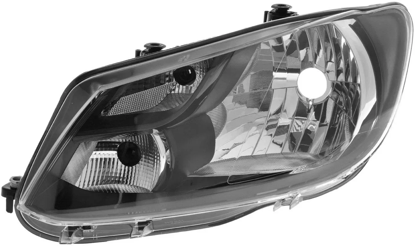 ACI VW CADDY 10-15 6/13- Bal első fényszóró, H4 (elektromos vezérlés + motor), fekete
