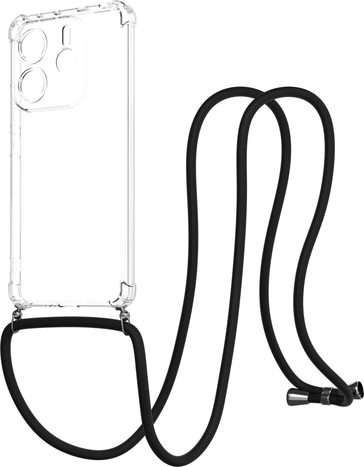 AlzaGuard Luxe Lanyard Case Xiaomi Redmi Note 14 fekete tok