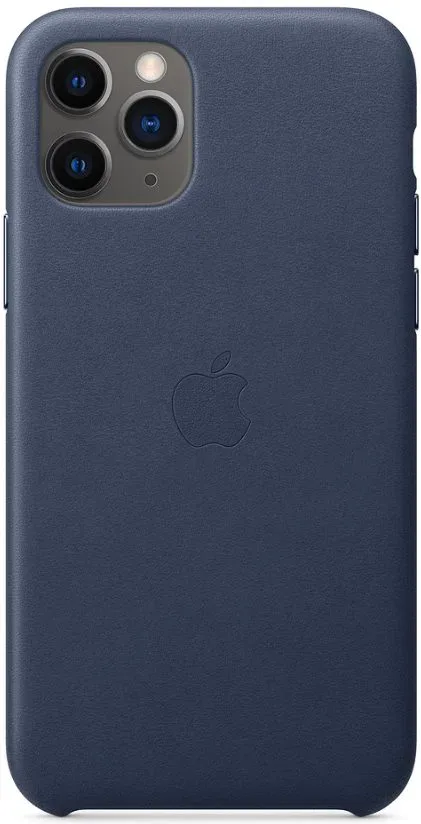 Apple iPhone 11 Pro éjkék bőr tok