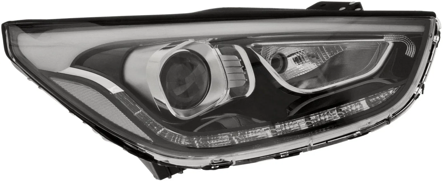 ACI HYUNDAI ix35 4/10-15 13- Első fényszóró, HIR2 + LED (el. vezérlés motor nélkül), nappali menetfény és helyzetjelző