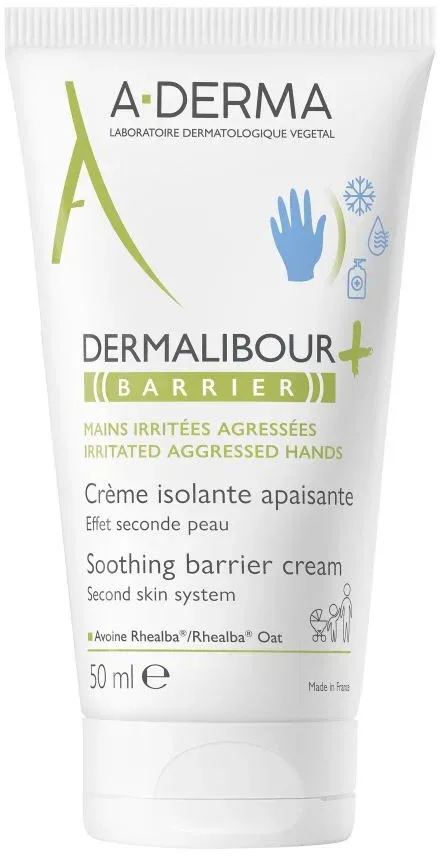 A-DERMA Dermalibour Barrier nyugtató krém a bőr védelmére, 50 ml