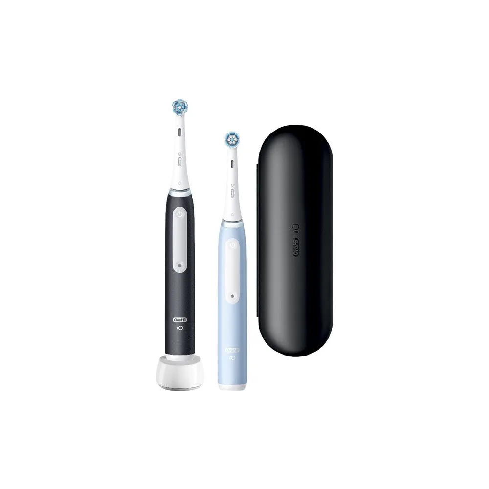 Oral-B iO series 3 Matt Black/Ice Blue Duo elektromos fogkefe