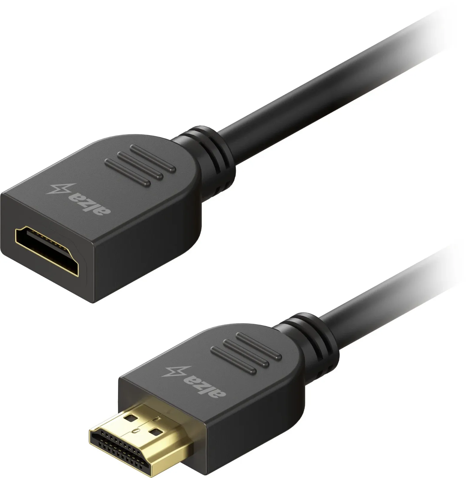 AlzaPower Core HDMI 1.4 High Speed Extension 4K, 1m - fekete