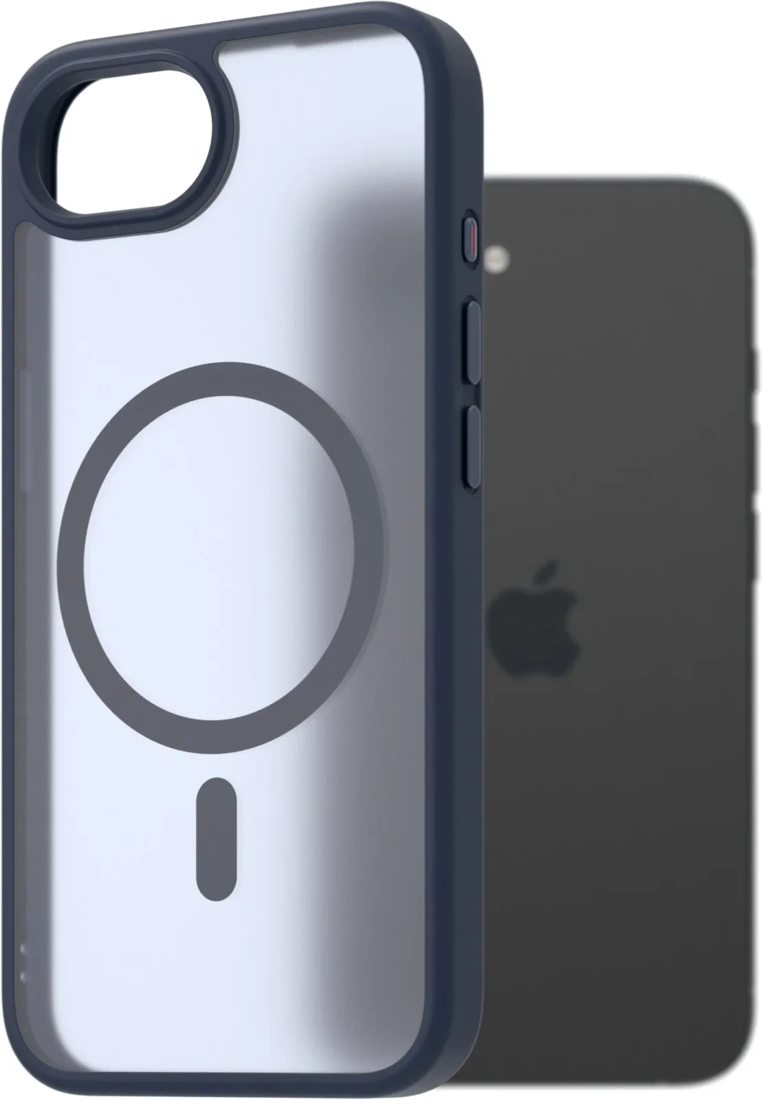 AlzaGuard Matte Case Compatible with Magsafe iPhone 16e sötétkék tok