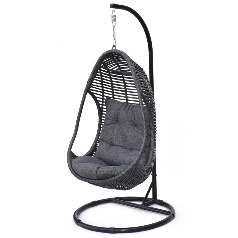 Rojaplast Cali exkluzív polyrattan függőszék, talppal, antracit