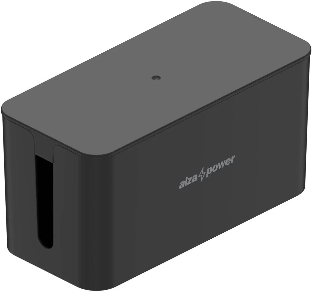 AlzaPower Cable Box Basic Small fekete