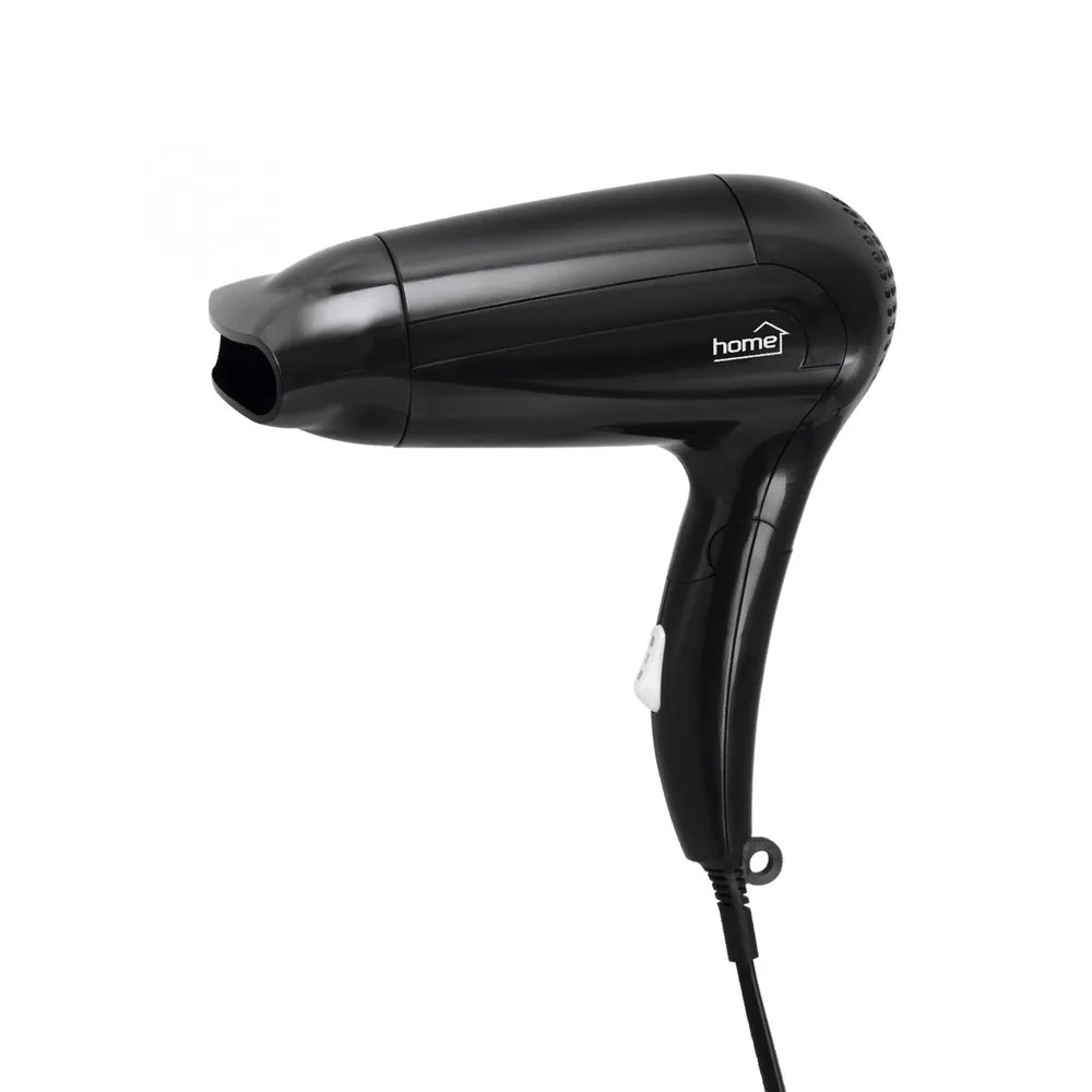 HOME HG HSZ 18 Hajszárító, fekete, 1400 W, 2 sebesség, behajtható nyél