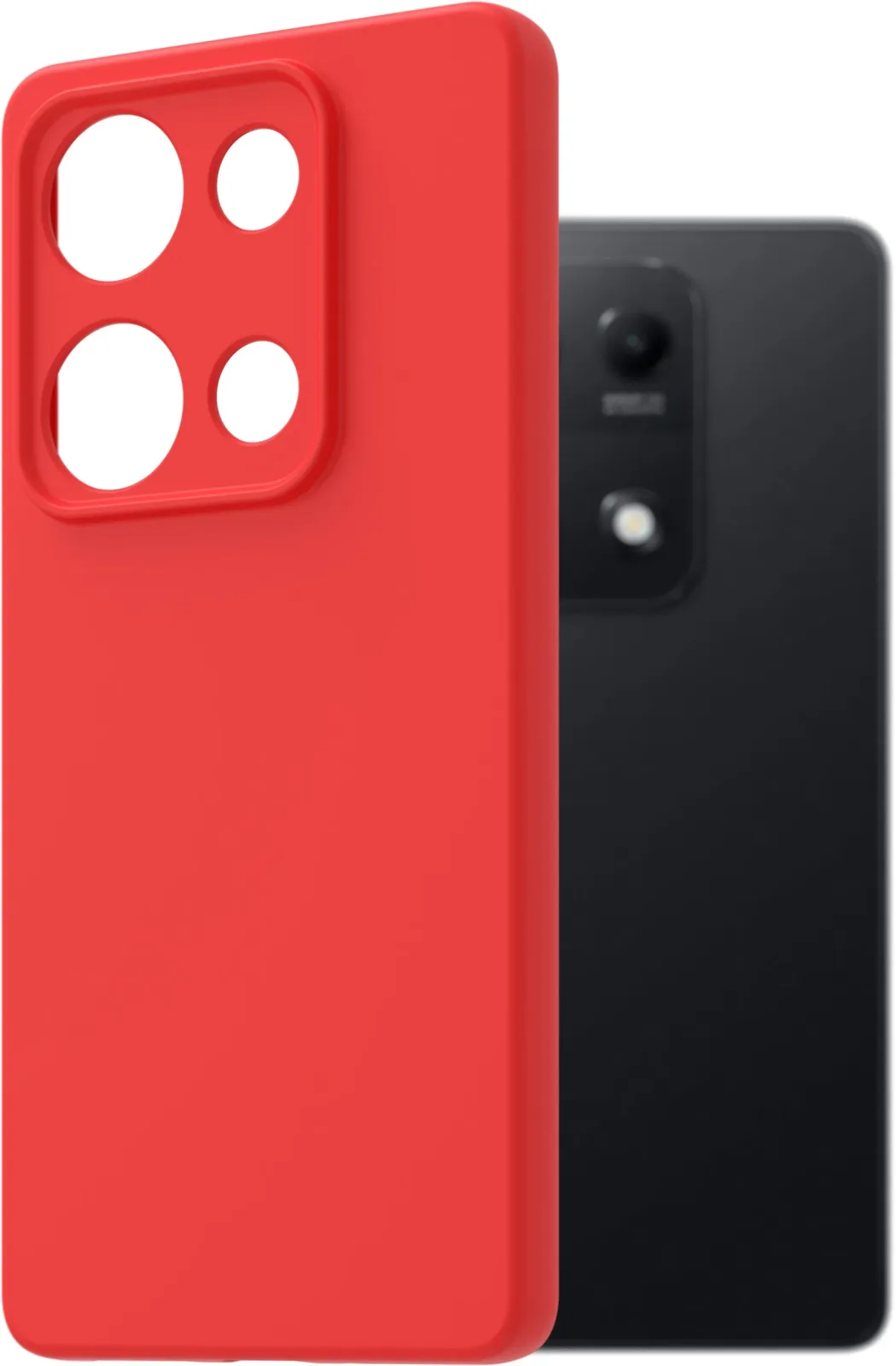 AlzaGuard Matte TPU Xiaomi Redmi Note 14S piros tok