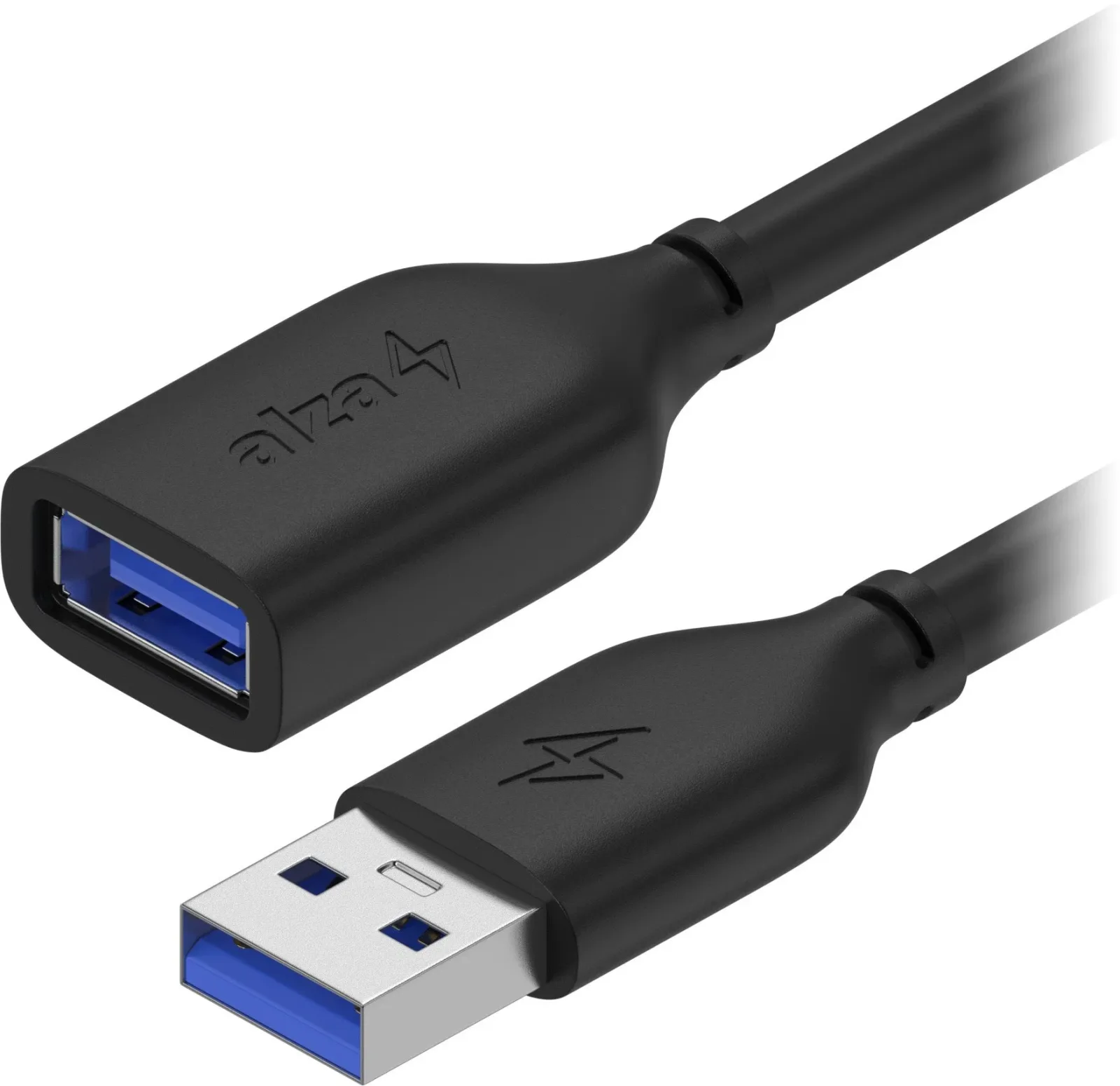 AlzaPower Core USB-A (M) to USB-A (F) 3.2 Gen 1, 3m fekete