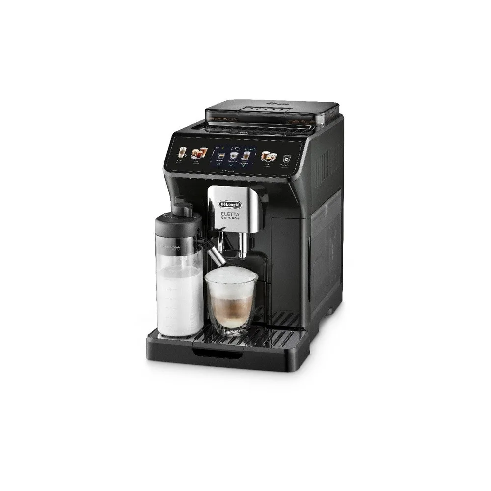 DeLonghi ECAM450.65.G Eletta Explore ezüst tejhabosítóval automata kávéfőző