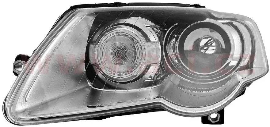 VALEO VW Passat 05- -6/07 bal első fényszóró, Xenon D1S+H7 (5GL típusú egységhez, AUTO.O.)