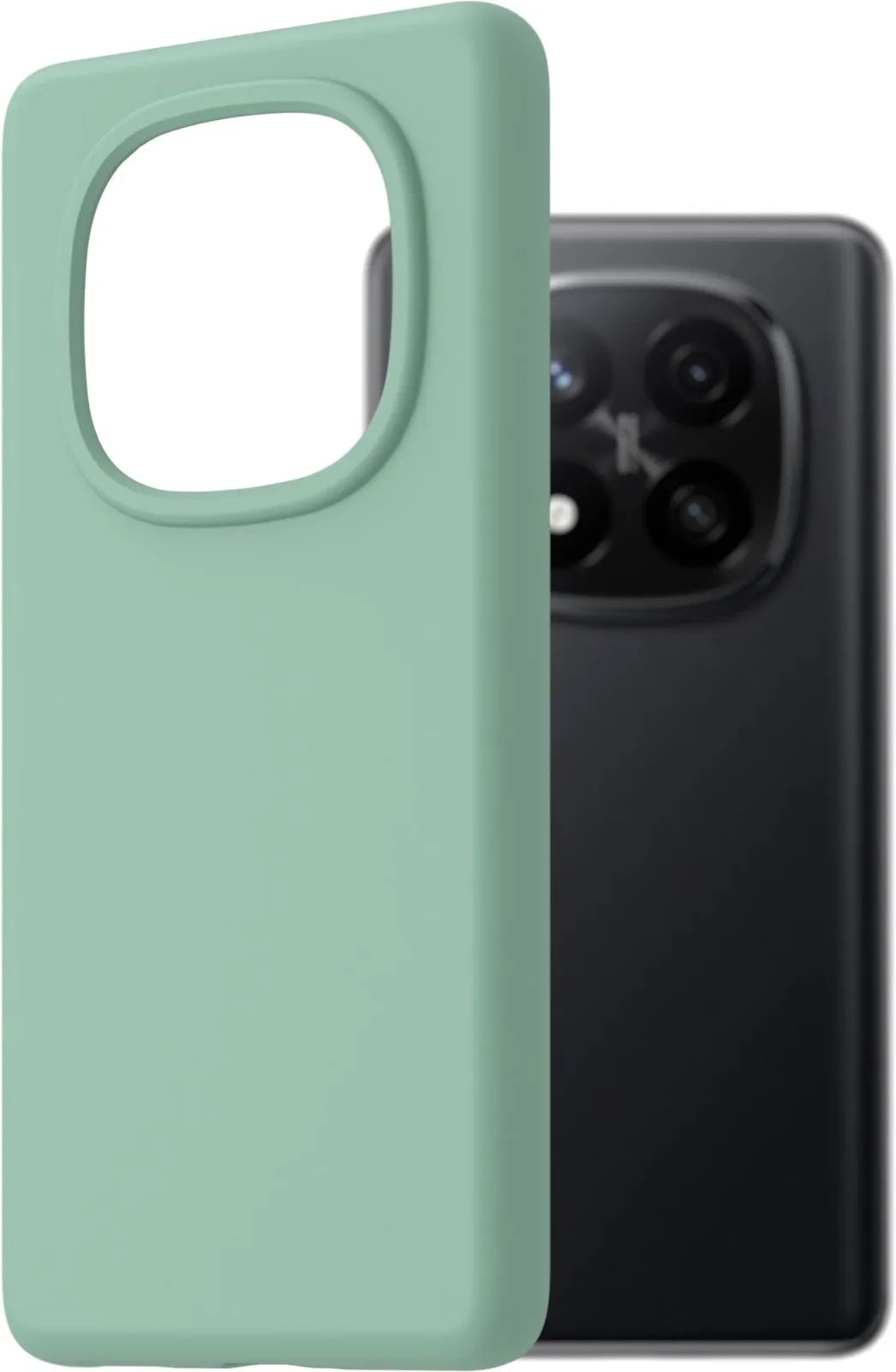 AlzaGuard Premium Silicone Case Xiaomi Redmi Note 14 Pro+ világoszöld tok