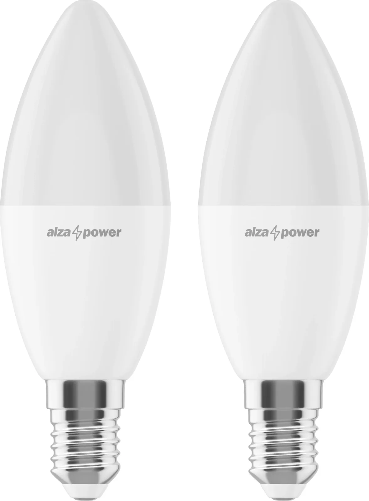 AlzaPower LED 8-55W, E14, 4000K, set, 2db