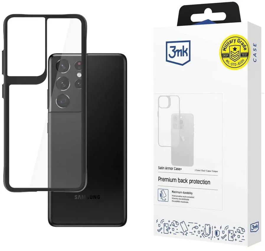 3MK Satin Armor Case+ Samsung Galaxy S21 Ultra 5G tok