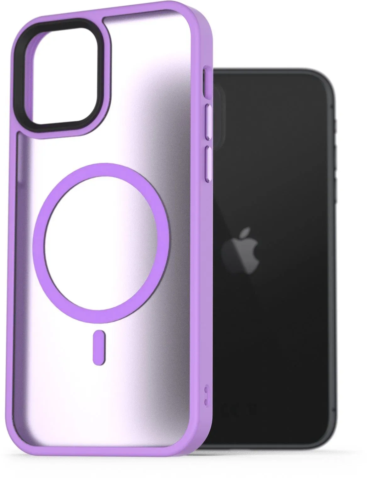 AlzaGuard Matte iPhone 11 Magsafe világoslila tok