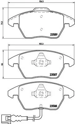 BREMBO Brake pad set P 85 075