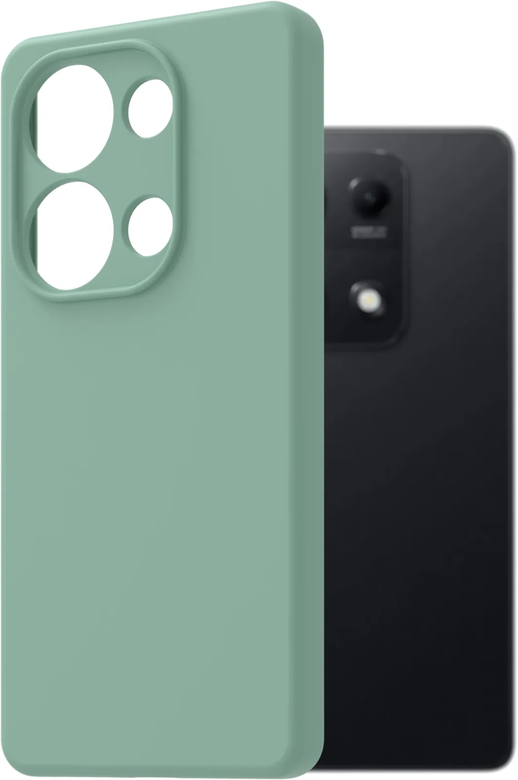 AlzaGuard Premium Xiaomi Redmi Note 14S világoszöld szilikon tok