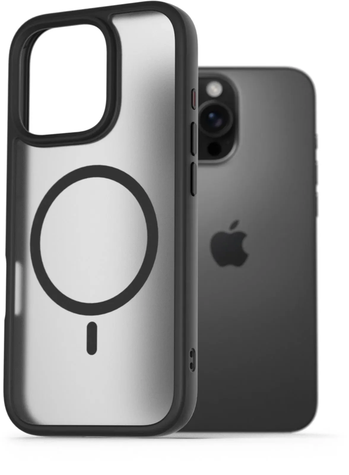 AlzaGuard Matte Case iPhone 16 Pro Magsafe fekete tok