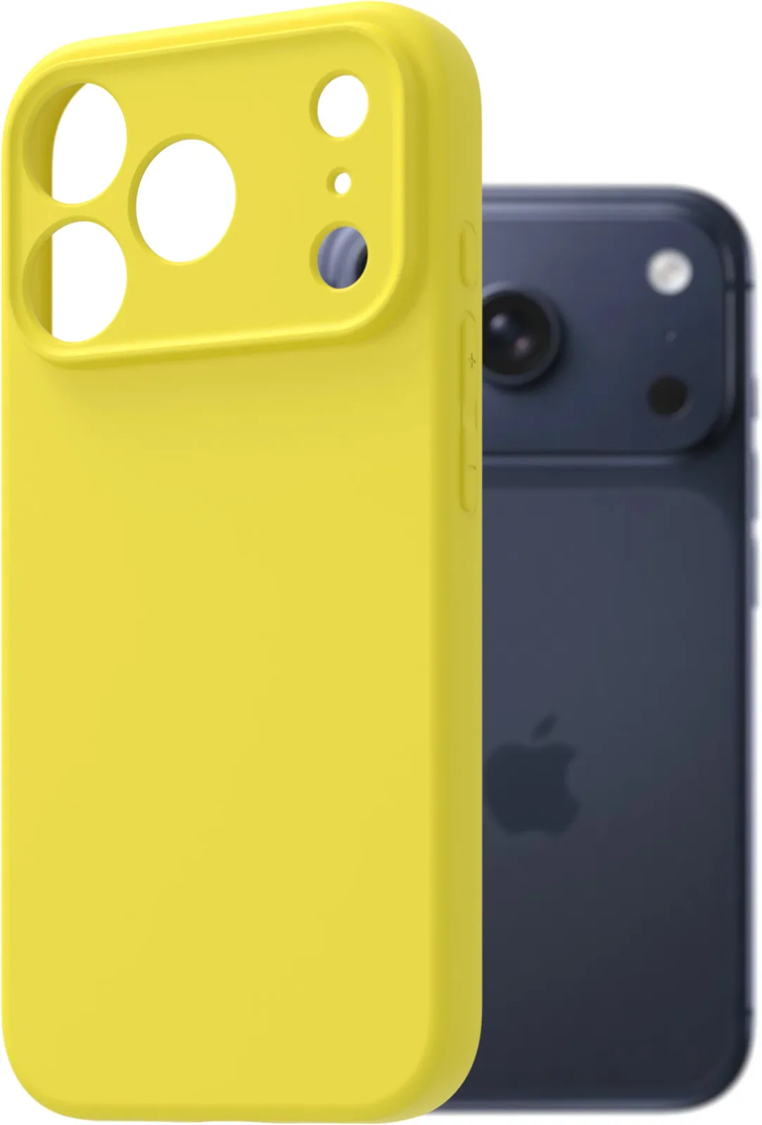 AlzaGuard Matte TPU iPhone 17 Pro sárga tok