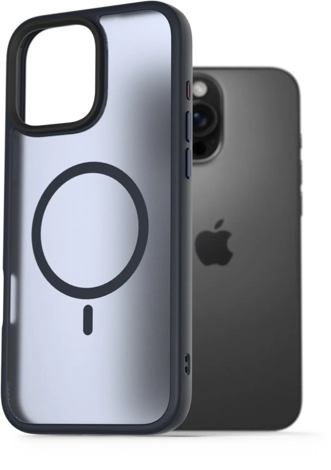 AlzaGuard Matte Case iPhone 16 Pro Max Magsafe sötétkék tok