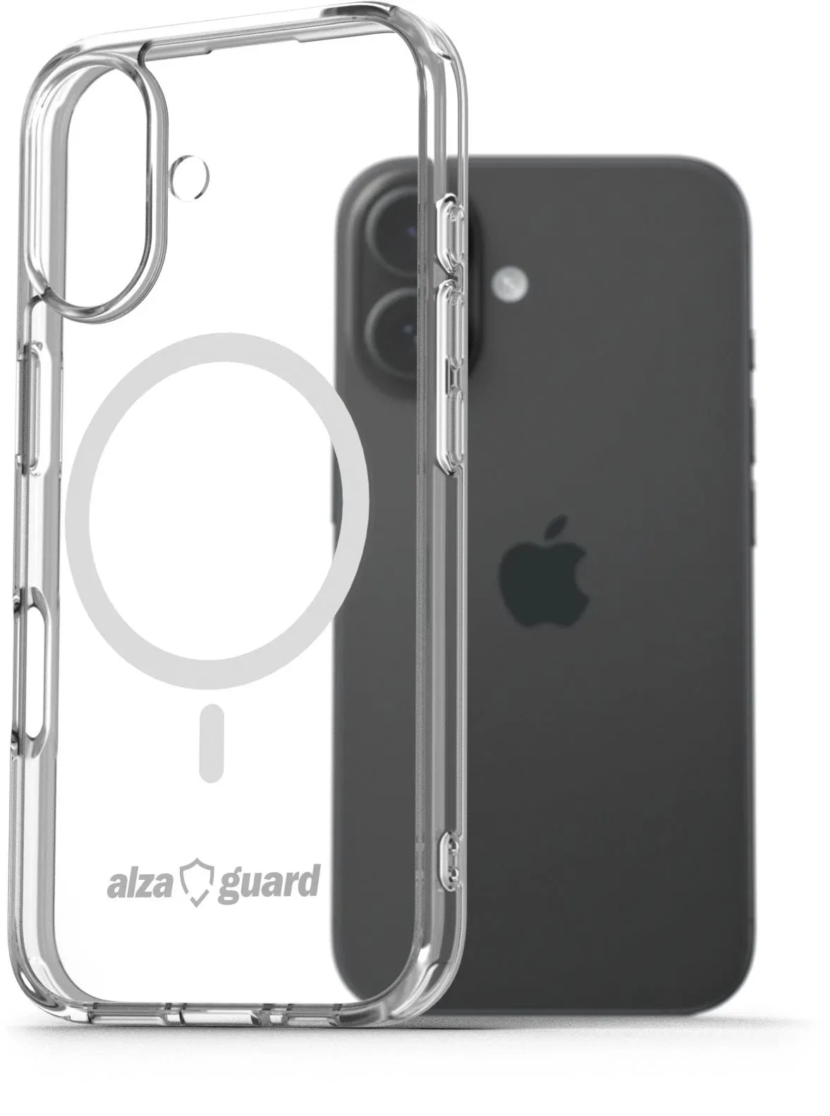 AlzaGuard iPhone 16 Crystal Clear TPU Case Compatible with Magsafe tok