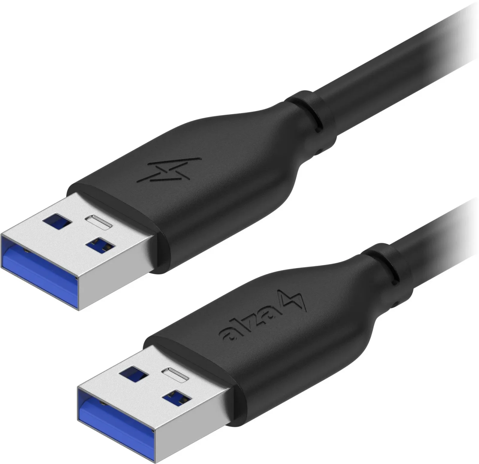 AlzaPower Core USB-A to USB-A 3.2 Gen 1 0.5m, fekete