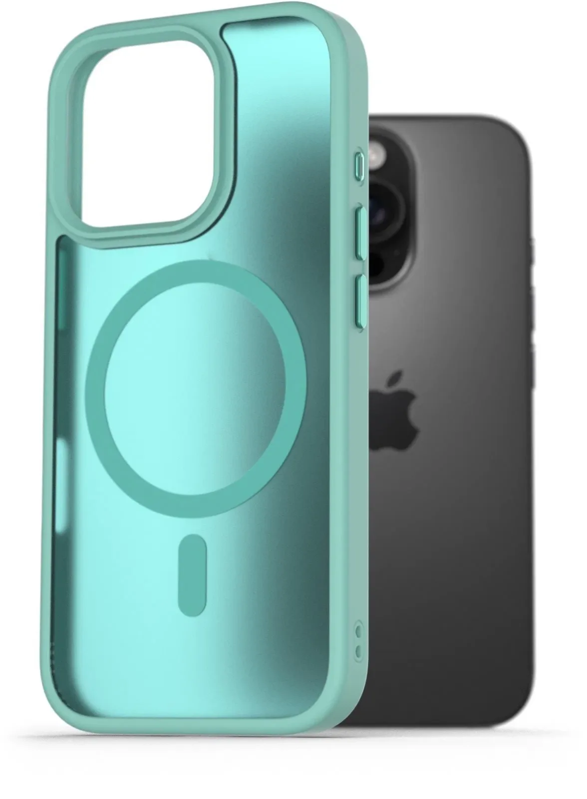 AlzaGuard Matte Case iPhone 16 Pro Magsafe kékeszöld tok