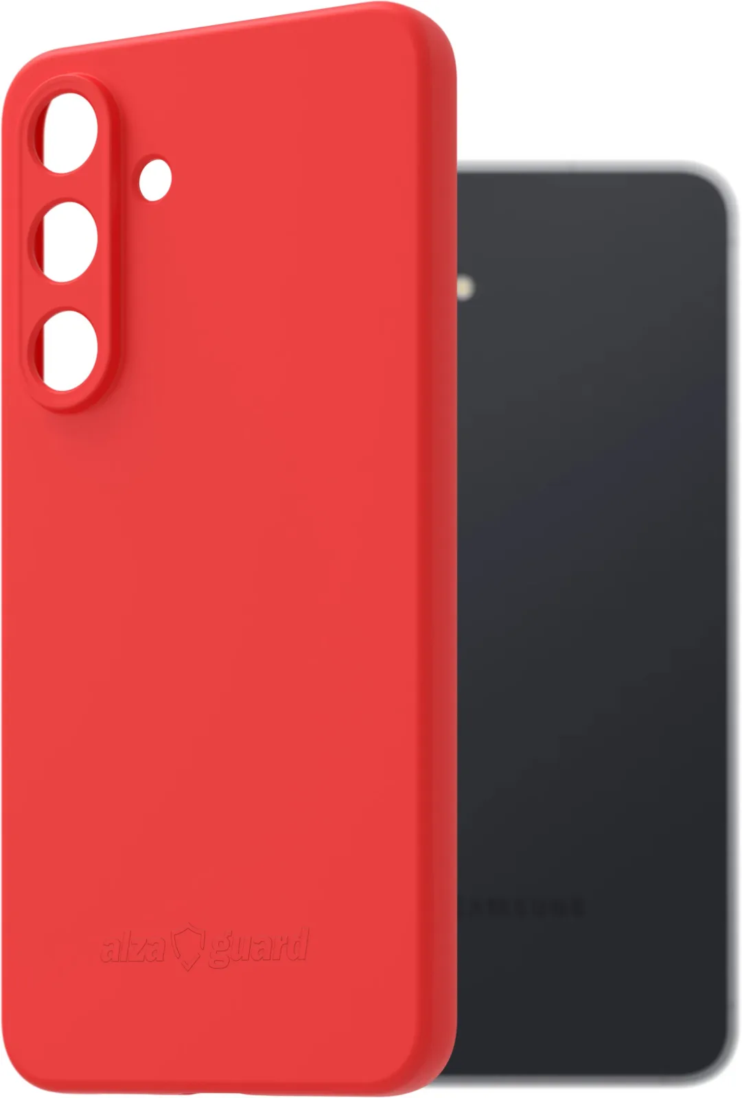 AlzaGuard Matte TPU Case Samsung Galaxy S25 FE piros tok