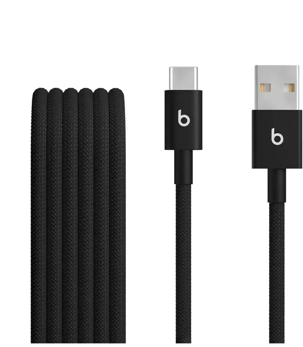 Apple Beats USB-A to USB-C Woven Cables (1.5m) - Bolt Black (2-Pack)