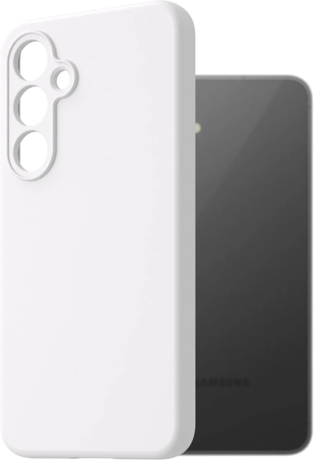 AlzaGuard Premium Silicone Case Samsung Galaxy S24 FE fehér tok