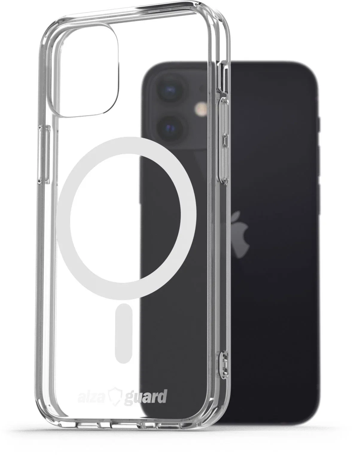 AlzaGuard Crystal Clear TPU Case Compatible with Magsafe iPhone 12 Mini tok