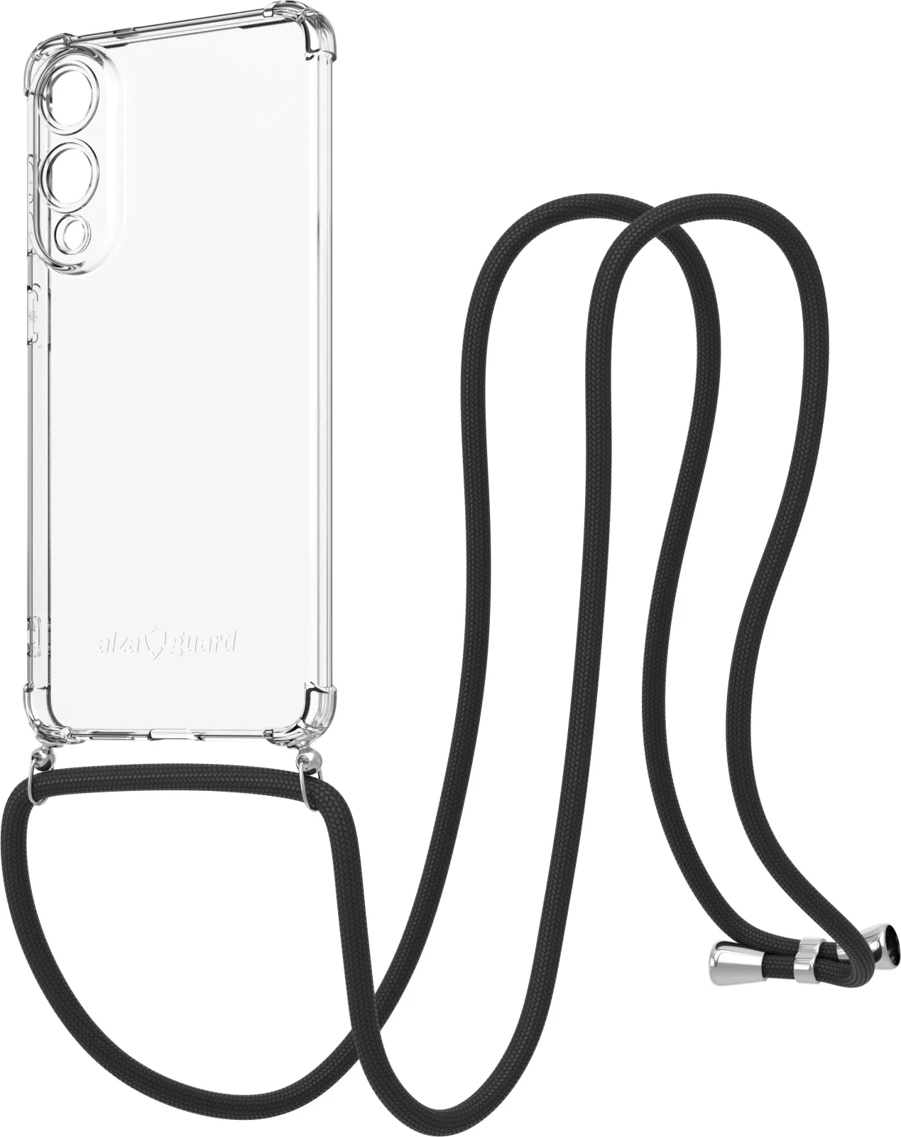 AlzaGuard Luxe Lanyard Samsung Galaxy S25 Edge fekete tok