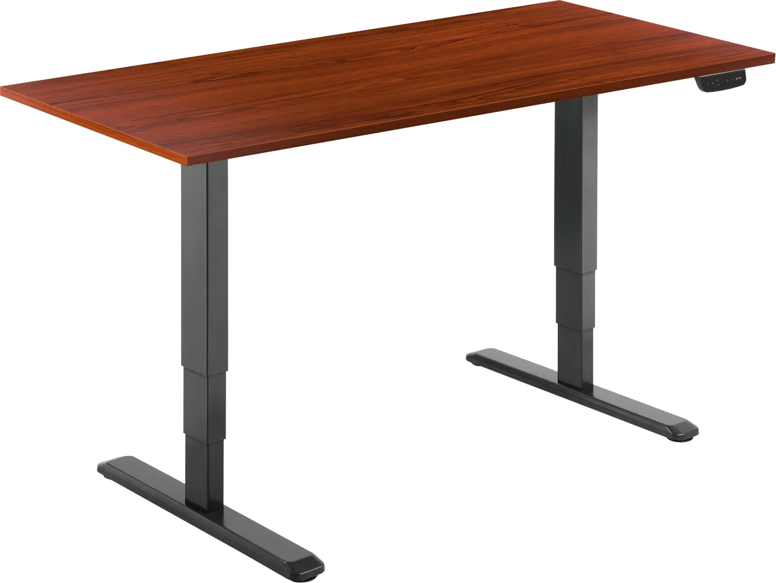 AlzaErgo Asztal ET1 NewGen fekete + TTE-12 120x80cm barna laminált asztallap